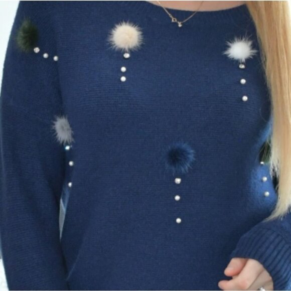 Navy Blue Sweater - Picture 4 of 5